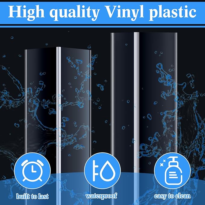 Sasylvia 20 Pcs Wall Corner Protector Guards, Vinyl 3/4 x 48 Inches Corner Trim Molding, Avoid Scratching Scuffs, Ease Install and Cleaning for Door Countertop Furniture Cabinet Protection, Clear