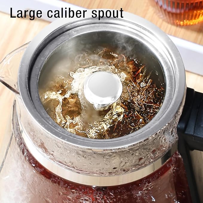 Glass Electric Tea Kettle, Unique Steam Spraying Function, Premium Heat Preservation for Brewing Tea