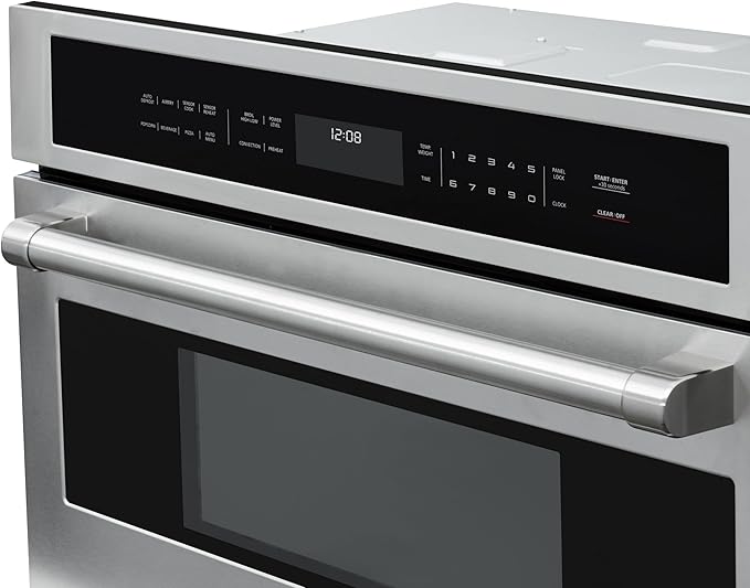 KoolMore 30 in. Built-in Microwave with Convection Oven and Air Fryer, 1000W Power with 10 Levels, UL Listed and 1.6 cu. ft. Capacity in Stainless-Steel (KM-CWO30-SS)