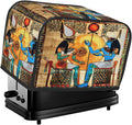 Toaster Cover 2 Slice Egyptian Egypt Papyrus Women Waterproof Appliance Cover with Hang Loop Bread Baker Toaster Cover for Kitchen