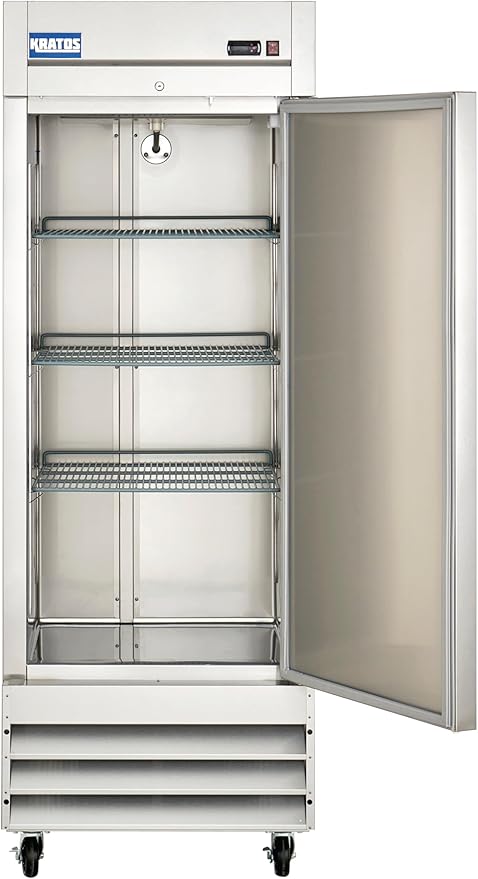 Kratos Commercial Freezer- 1- Solid Door Reach-In, Stainless Steel Exterior, 27" W (67K-004)