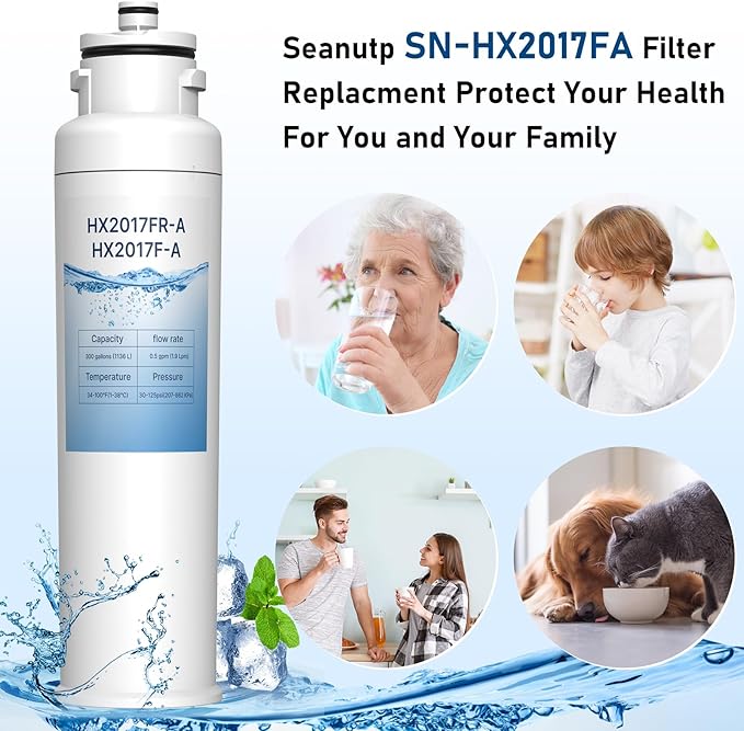 HX2017FR-A Water Filter Compatible with Hisense HX2017FR-A HX2017F-A (3 Pack)