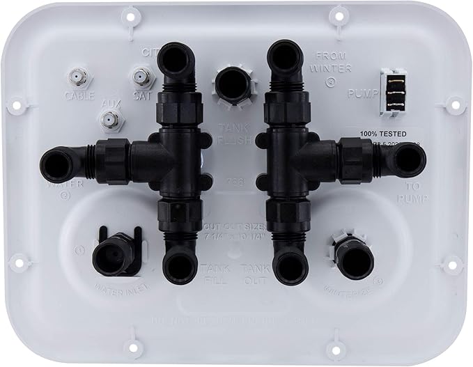 RecPro RV Water Management Panel | Nautilus P2.5 | 7-Function City-Water Fill (No, Don't Include Install Kit) | Made in USA