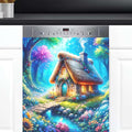 Dishwasher Magnet Cover Forest Flower Colorful Dishwasher Decorative Cover Front Dishwasher Door Cover Reuseable Dishwasher Cover Panel Decal for Kitchen Refrigerator Home Appliances 23" X 26"