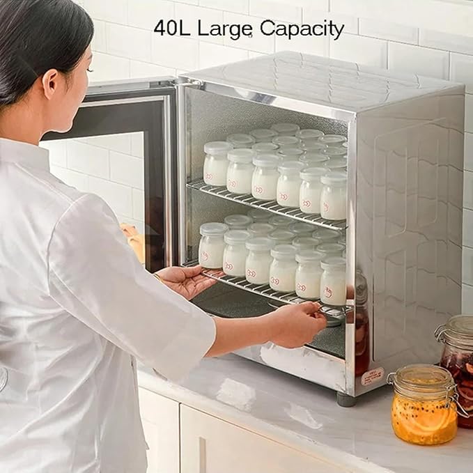 40L Electric Dough Proofer Kitchen Dough Yogurt Bread Proofer with Humidity and Temperature Control High Efficiency Home