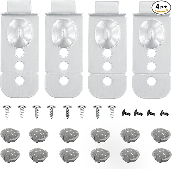 IWIWE DD98-01051C Dishwasher Installation Bracket Kit (4 Pack) – Compatible with Samsung Dishwasher Mounting Bracket DW80M/DW80R Series (DW80R9950US, DW80R9950UG, DW80R7061US)