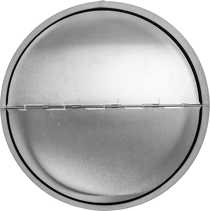 10" Inch Backdraft Damper for Straight or Flex Duct. Bathroom Exhaust Fan. Kitchen Hood Exhaust Fan and Different Dryer Fan Backflow Preventer. Steel Damper with Aluminum Valve Flaps
