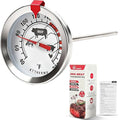 Meat Thermometer Cooking Thermometer Stainless Steel Kitchen Thermometer Temperature Labeled for Poultry, Pork, Beef