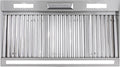 Akicon Range Hood Insert 36 Inch with Heater Sensor, 600 CFM Bulit-in Kitchen Vent Hood with 4 Speeds, Ultra-Quiet Duct Stove Hood 3CCT LED Lights and Dishwasher Safe Filters
