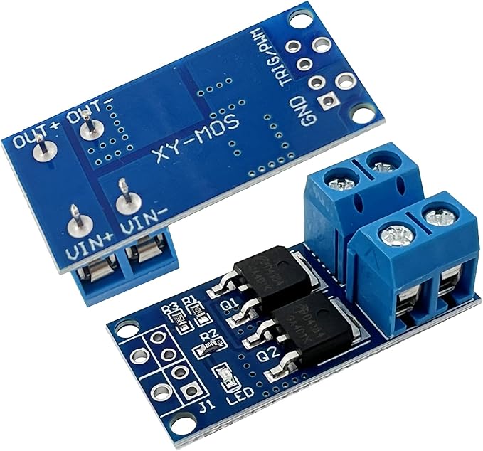 11PCS MOSFET Switch Driver Module, DC 5V-36V 15A (30A Peak 400W) PWM Control for Motors & LED Strips, Low Heat Design, Compatible with Arduino/Raspberry Pi