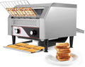Dyna-Living Commercial Conveyor Toaster 450 Slices/Hour Restaurant Conveyor Toaster for Bun Bagel Bread, 1900W Heavy Duty Stainless Steel Commercial Toasters Bun Toasters