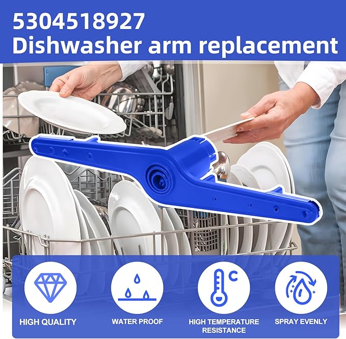 5304518927 154567702 Dishwasher Spray Arm Assembly for Kenmore Electrolux Dishwasher Bottom Lower Spray Arm 5304507175, 154567701 AP6810011