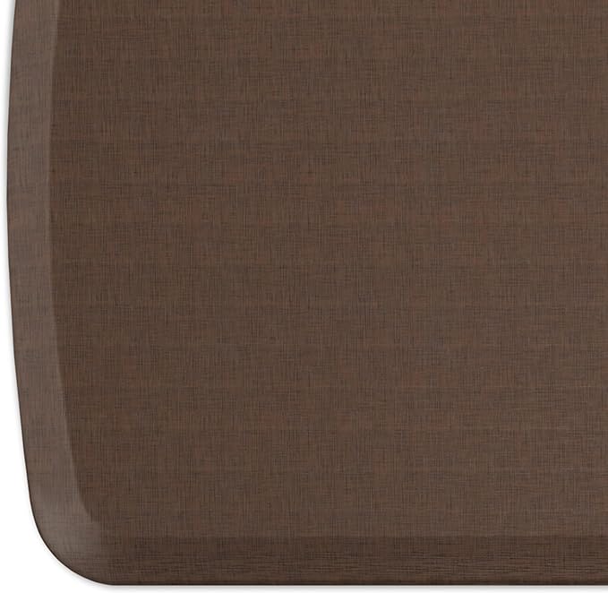 GelPro Elite Premier Gel & Foam Cushioned Anti-Fatigue Kitchen Floor Comfort Mat, Padded Stain-Resistant, Waterproof, Non-Slip Comfort Padded Desk/Office Mat, 20" x 48", Linen Truffle