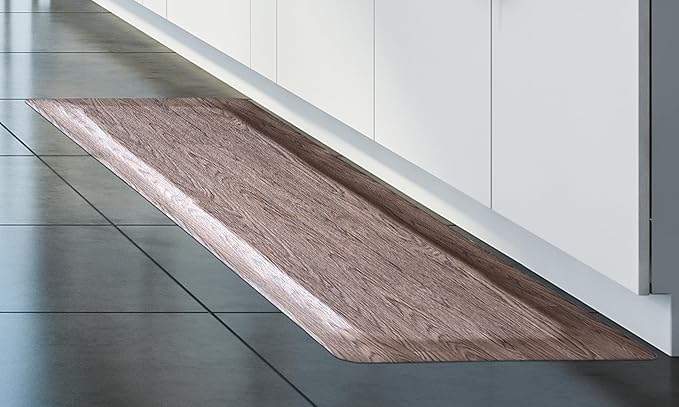 Rhino Mats, Softwoods Anti Fatigue Floor Mat, Commercial Grade Kitchen Mat, Standing Desk Mat, Office, Garage or Anywhere, Standing Comfort. (Driftwood, 2' x 6' x 7/8")