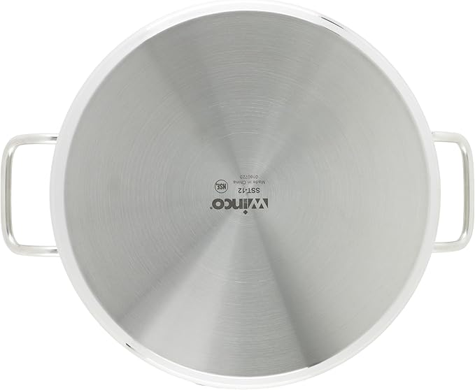 Winco Heavy-Duty Stainless Steel Stock Pot with Cover, 12 Quart