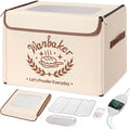 Folding Bread Proofing Box 68-131℉ Temp Control & 99H Timer, Wanbaker Dough Proofer Box for Sourdough, Bread Baking, Pizza, Yogurt, Kombucha 6-Layer Fabric