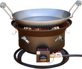 Trail Fire 4-in-1 Grill Portable BBQ with Grill, Wok, Pizza Oven, and Portable Fire Pit (Pizza Stone & Carry Bag Included) - 16" Grilling Surface