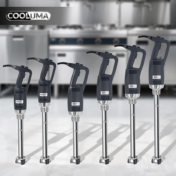 X-Heavy Huty 750W Commercial Immersion Blender, 20 Inch Removable Shaft, 8,000-19,000 RPM Variable Speed, 42 Gallons Hand Mixer, Secure Dual Button Start.