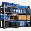 67" W Garage Shelving Heavy Duty, 4 Tier Garage Shelves, 68" H Adjustable Storage Shelving Unit, Commercial Metal Shelves for Warehouse, Basement, Shop, 67" W x 20" D x 68" H
