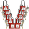 Lockout Tagout Locks, Safety Padlocks, Loto Locks Keyed Differently Lock Out Tag Out Device Plastic