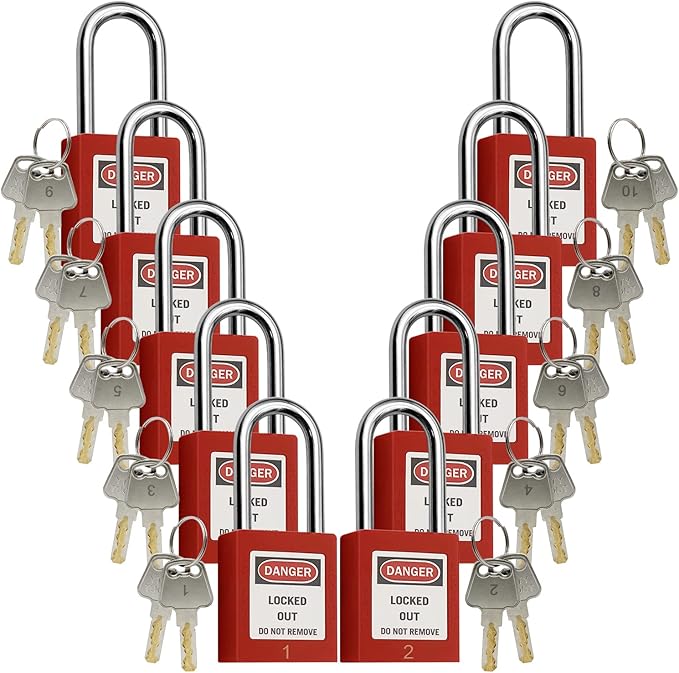 Lockout Tagout Locks, Safety Padlocks, Loto Locks Keyed Differently Lock Out Tag Out Device Plastic