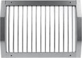 Repa Market 13" x 9" Inch Air Exhaust Grille for Round Ducts - Adjustable Louvre Blade - Galvanized Air Supply Vent Cover - Side Fit Round Surface Canal Ducting from 19.68" to 35.43" Inches