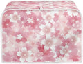 UNICEU Cherry Blossom Print Toaster Dust Cover Protector Compatible with 4 Slice Heat-Resistant Dust Protection Anti-scratch Home Kitchen Decor