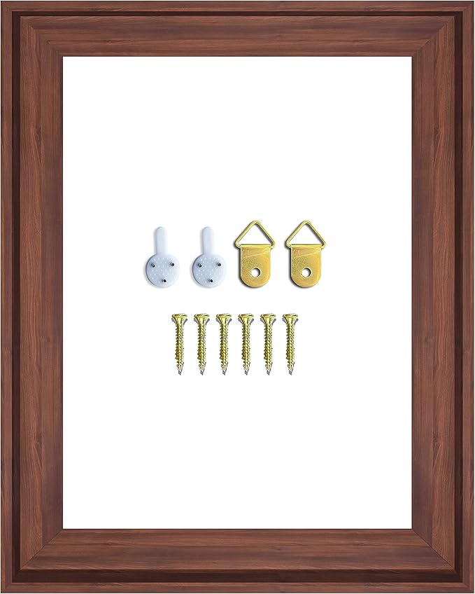 DIY Canvas Floater Frames for Canvas Paintings, 1.25" Deep Floating Frame for Finished Canvases (Dark Brown 14x18 inches)