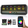 6 Gang Switch Panel Universal Circuit Control Relay System Automatic Dimmable LED Switch Pod Bluetooth APP & Touch Control Panel Switch Box for Car Truck Pickup Boat UTV SUV