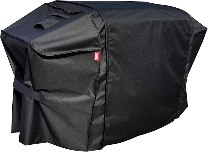 Extension Griddle Cover for All of 28" Griddle with Double Shelf Models,Waterproof 300D*300D Dyed Polyester with TPU Coating; Flat Top Gas Grill Cover, Black