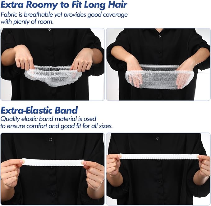 Yahenda 2000 Pcs Disposable Hair Nets Bulk 21 Inch Non Woven Bouffant Caps for Food Service Cooking Medical Salon Spa Beauty