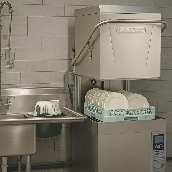 Commercial High-Temp Dishwasher, Door Type with Booster Heater, AM Series by Hobart