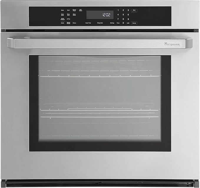 Rangaire RWOS301GS 30" Glass Touch Single Wall Oven - Stainless Steel, Electric Oven, True Convection, Self Cleaning, Easy Reach Racks