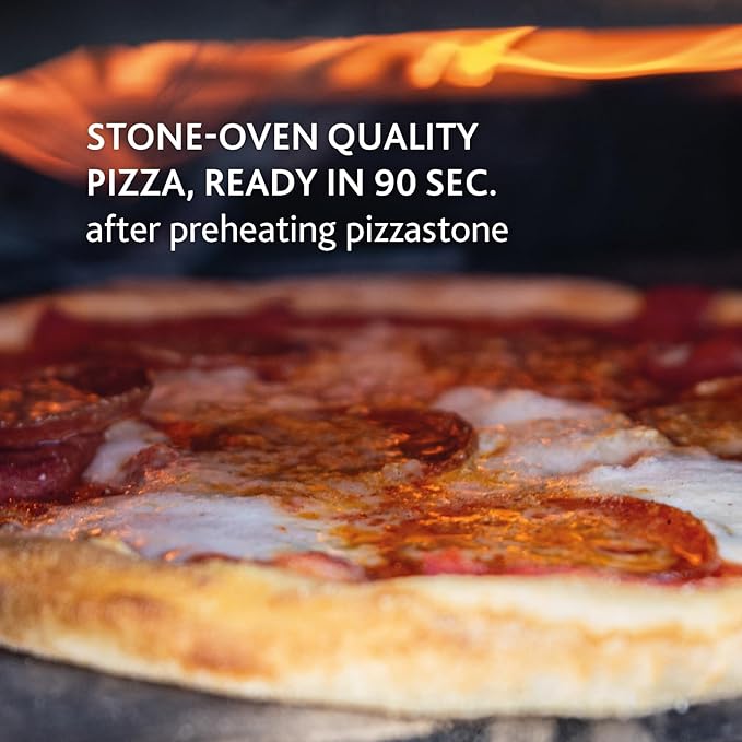 BOSKA Pizza Oven Outdoor Pro Pellet - Portable Pellet Pizza Oven - Pizza in 90s seconds - Wood Pellets - Outdoor Cooking - Includes Bottle Opener and Pizza Stone