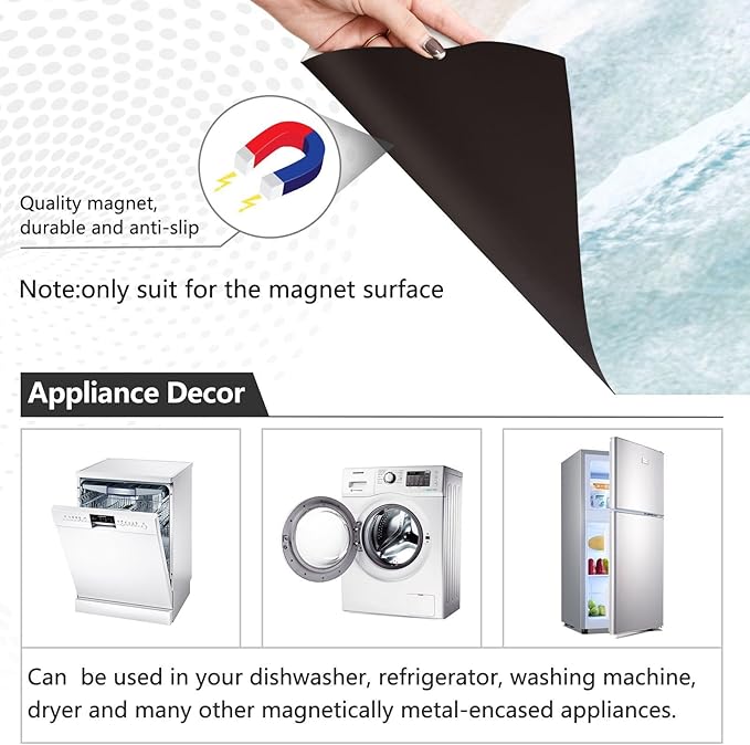 Bohemian Beach Dishwasher Magnet Cover Sticker Magnetic Refrigerator Panel Front Door Fridge Microwave Decal Decorative