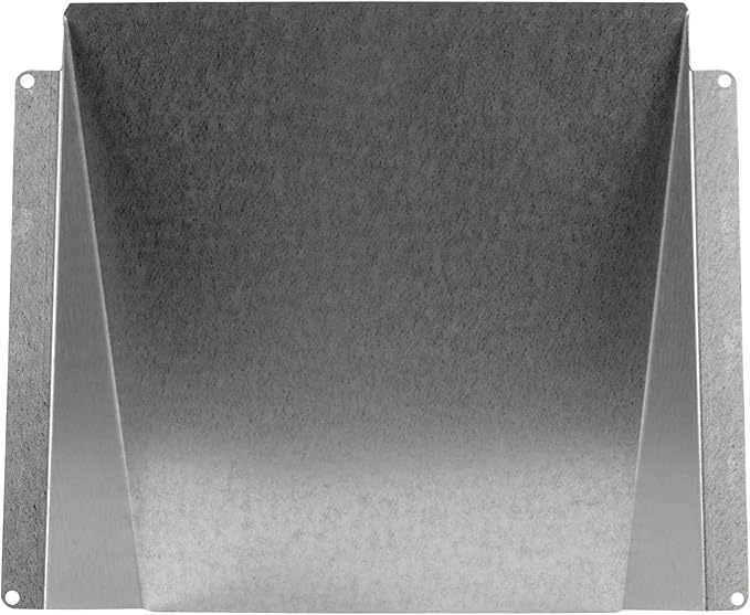 8" x 8" Galvanized Steel Vent Cover - Duct Exhaust/Inlet Rain Deflector - Weatherproof Guard for Open Ventilation Systems - Indoor/Outdoor Vent Hood - Air Vent Grille Protection Roof