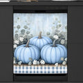 Autumn Pumpkin Plaid Dishwasher Magnet Cover for The Front Dishwasher Door Cover Panel Decals Magnetic Refrigerator Cover for Kitchen Farmhouse Home Decor 23 X 26 in