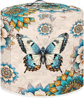 Bohemian Butterfly Print Rice Cooker Dust Cover with Pocket, Washable Pressure Cooker Cover Round Air Fryer Cover with Top Handle, Rice Cooker Cover Electric Cooker Cover