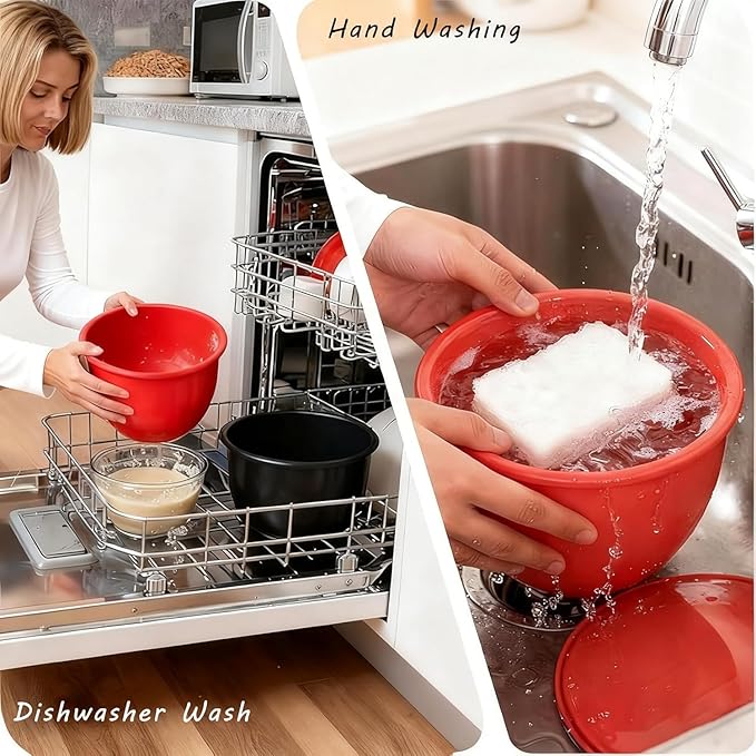 Silicone Bowl Liners for Kitchen,Silicone Liners Mixer for 5 Qt Tilt-Head KitchenAid Mixers,Mixer Bowl Accessories and Attachments with Lids,Beige 3PCS