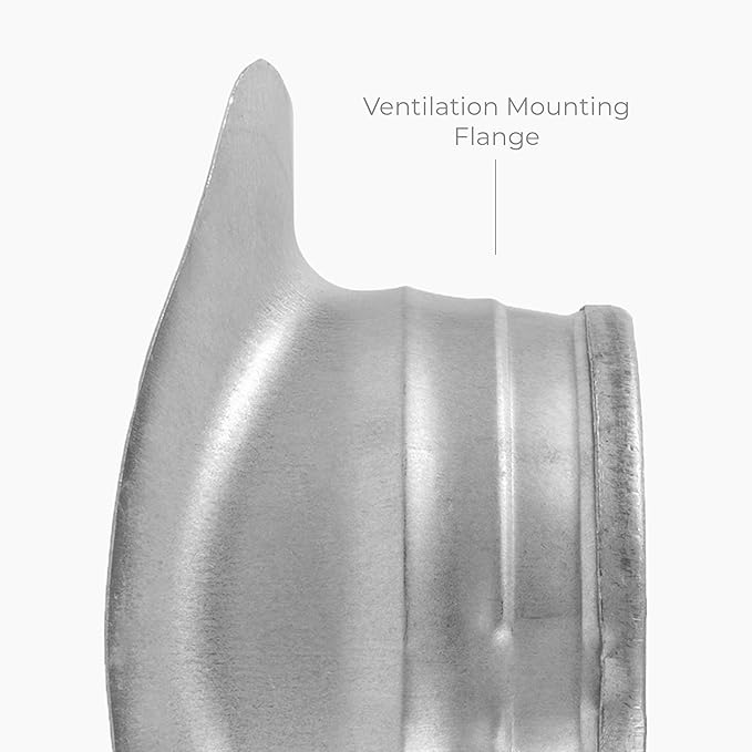 Galvanized Steel Saddle Takeoff – Round 90 Degree Splitter for 8” Duct with 4" Outlet Branch Connector - Range Hood Duct Adapter - Heavy Duty Supply/Exhaust Air Ventilation Duct Work Collar