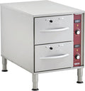 Kratos Commercial Electric Drawer Warmer, Stainless Steel Double Drawer Food Warmer for Restaurants and Hotels, Narrow Design, 120V, 900W