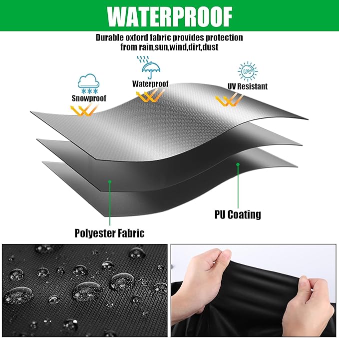 Outdoor Table Cover 31 Inch,Waterproof Patio Prep Table Covers, Outdoor Rectangle Bar Table Cover for Outdoor Furniture - 31 x 25 x 33 Inch
