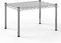 18''W x 24''L x 14''H Chrome Plated Wire Dunnage Rack | Off The Floor Storage