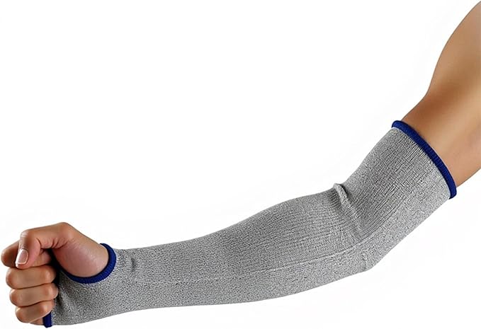 G & F PRODUCTS 100% Kevlar fiber by DuPont Cut Resistant Knit Sleeve, Sold by 6-piece pack