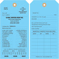 Tags 4 Less Custom Fire Extinguisher Tags – Preventative Maintenance Labels for Monthly Inspections, Alternative to Safety Sticker for Easy Record-Keeping – Pack of 100 (Light Blue, Cardboard)