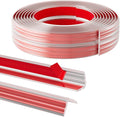 40FT Flexible Wall Corner Protector Moulding Trim, Peel and Stick Inside & Outside Wall Corner Guards Edge Protector,Self Adhesive Molding Trim Strip for Edge Ceiling