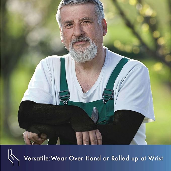 Arm Protector Sleeves for Elderly Thin Skin, Bruising, Sun Protection, Men, Women