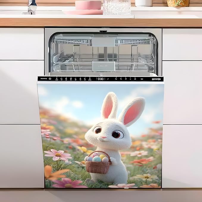 Dishwasher Magnet Sticker Cover Panel Decal Refrigerator Magnetic Sticker Decorative for Kitchen Decoration,Fridge Door Cover, Appliances Stickers 23"x26"