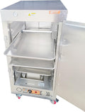 HeatMax 4 Foot Large Commercial Electric Food Warmer Holding Cabinet for Full Size Pans, Churches, Schools, Catering, Fully Assembled, Made in USA with Service and Support, 120V Plug