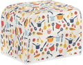 Cooking Accessories Cartoon Pattern Two Slice Toaster Cover,Kitchen Small Appliance Covers Home Table Decor Microwave Oven Dustproof Cover